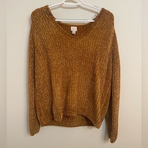 Gold Cable Knit Sweater | a new day